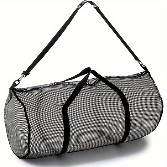 Large Mesh Beach Tote Bag Heavy Duty Football Storage Washable Travel Bag