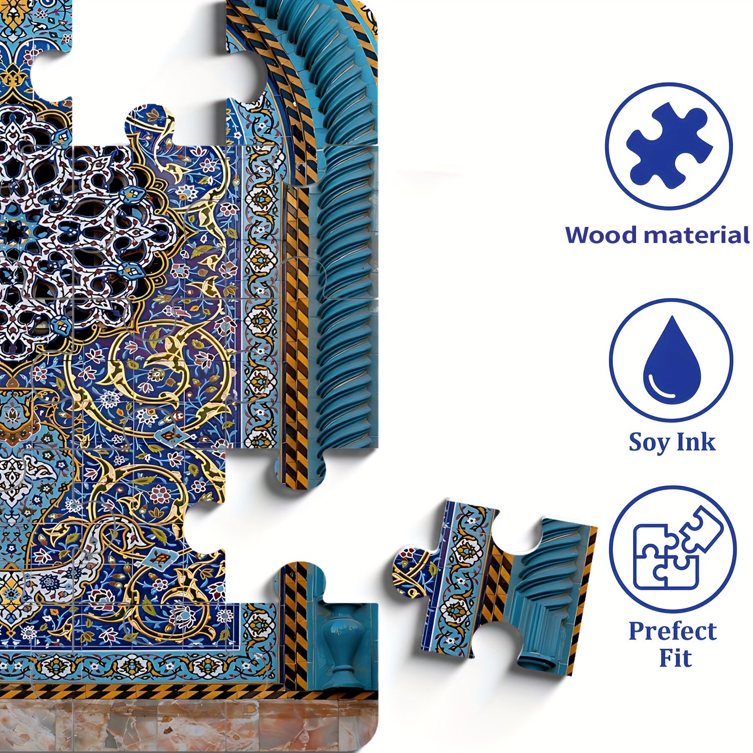 Arab Style Jigsaw Puzzle Intricate Islamic Wooden Craft