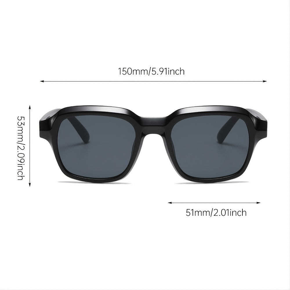 Square Jelly Sunglasses Casual Gradient UV400