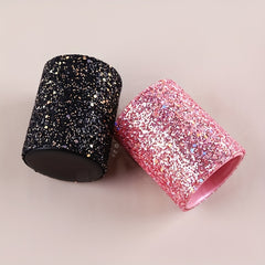 Glitter Makeup Brush Holder Sequin Decor Pencil Cup - Desk Organizer Cup