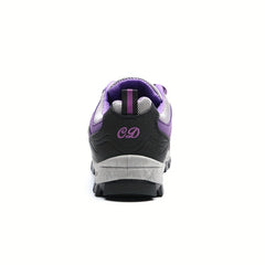 Colorblock Platform Sneakers Lace Up Round Toe Non slip Hiking Shoes