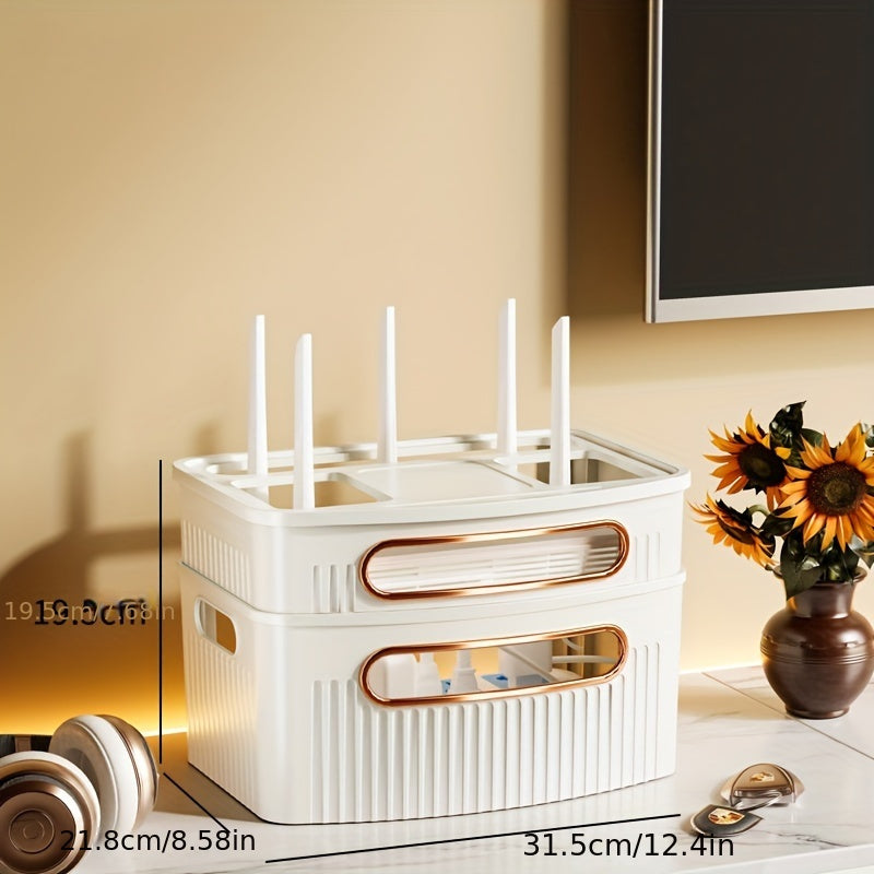 WiFi Router Rack Machine Top Box Wire Storage Holder