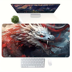 Dragon Large Gaming Mousepad HD Keyboard Mat Desk Natural Rubber