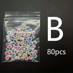 Acrylic Colorful Letter Beads Set DIY Handcraft Bracelet Jewelry