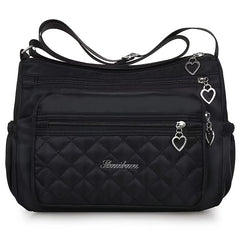 Large Capacity Baridelle Quilted Nylon Shoulder Bag