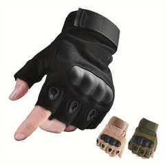 Airsoft Shooting Gloves Hard Knuckle Half Finger Gloves