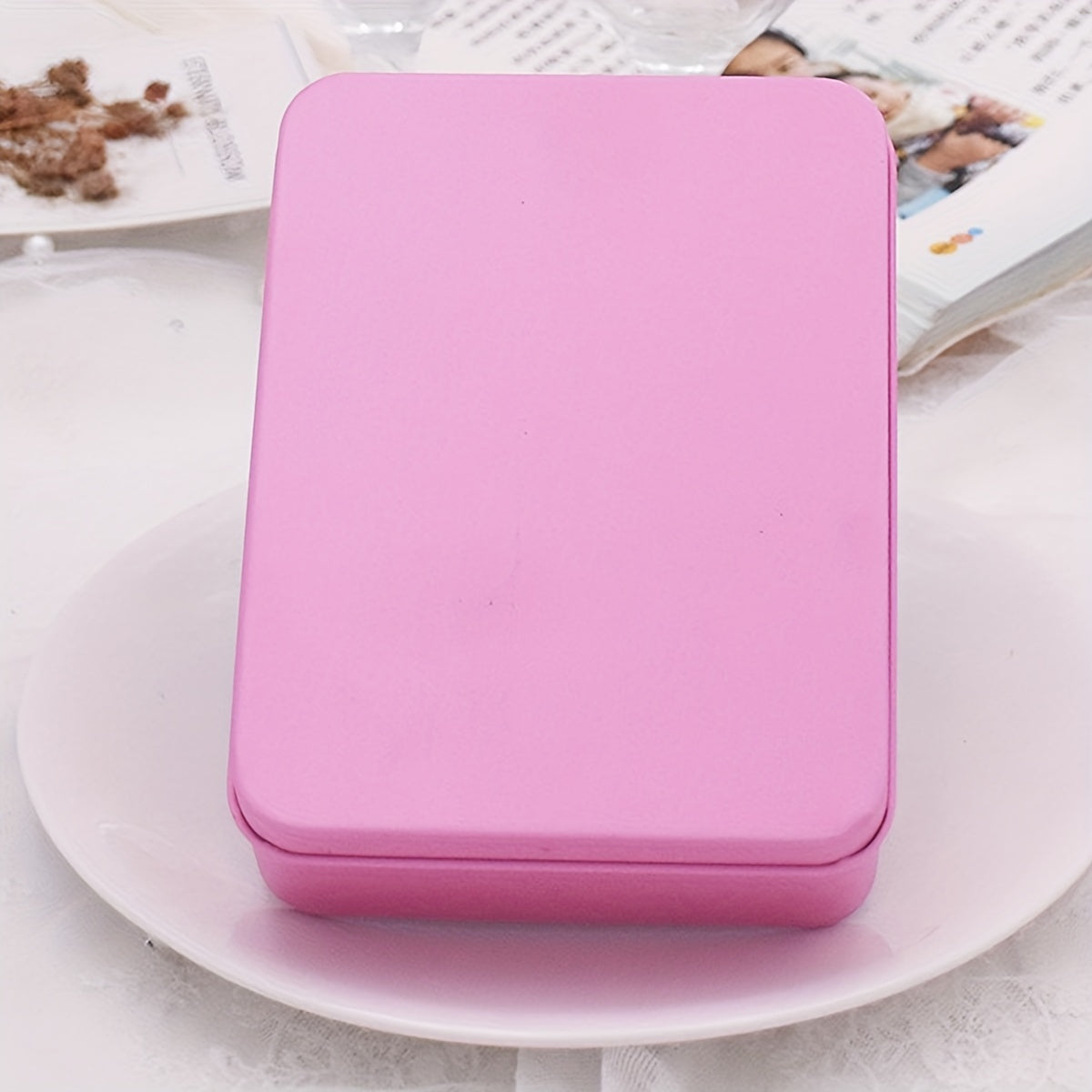 Rectangular Storage Tinplate Box Single with Lid