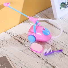 9pcs Doll Cleaning Tools Set Broom Bucket Dollhouse Furniture Decor