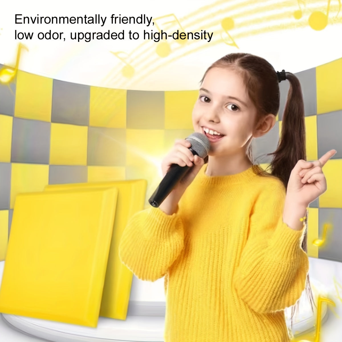 6pcs Sound Insulation Cotton 30x30x5cm Fire Retardant