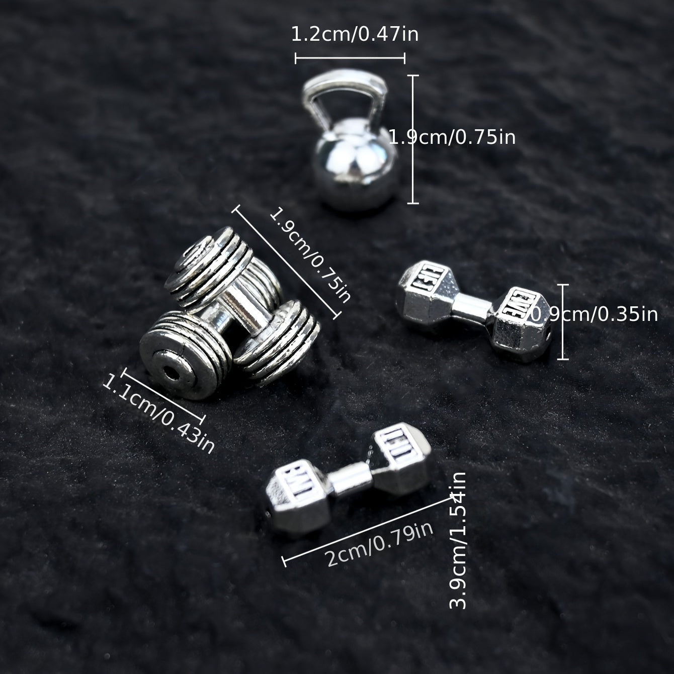 Miniature Dumbbell for Dollhouses & Decor