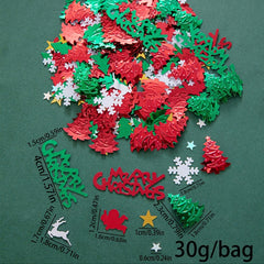 Festive Christmas Party Confetti 15g 30g Pack Snowflake Reindeer Table Decor