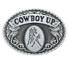 Western Cowboy Belt Buckle Retro Pattern COWBOYUP Personality Buckle