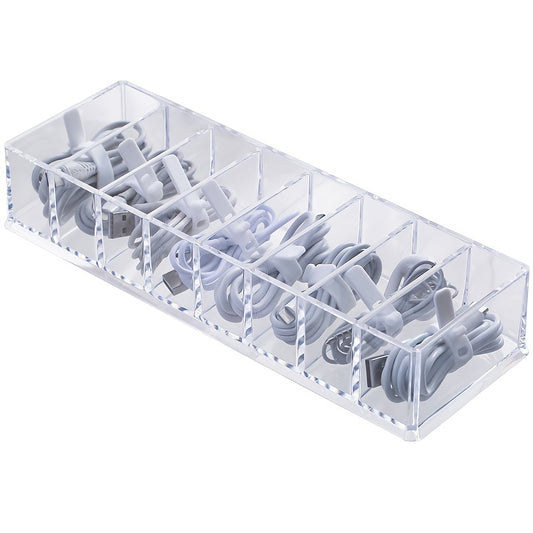 8 Pcs Wire Ties Cable Organizer Box Portable Cord Storage Organizer