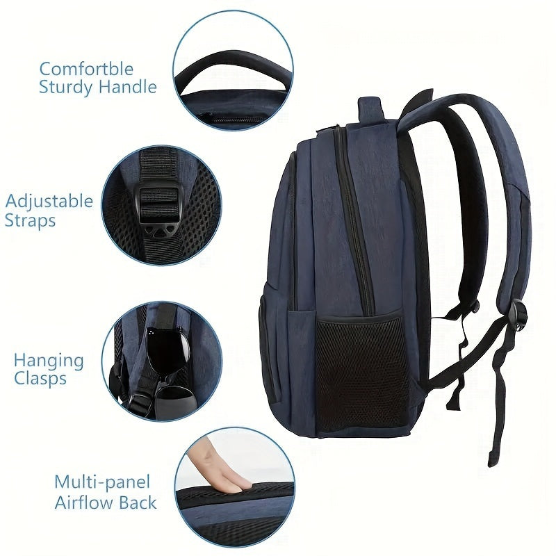 Large Capacity Men's Backpack Waterproof School Bag for Students