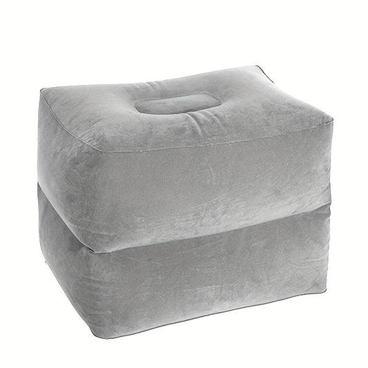 Inflatable Flocking PVC Ottomans for Travel and Office Nap