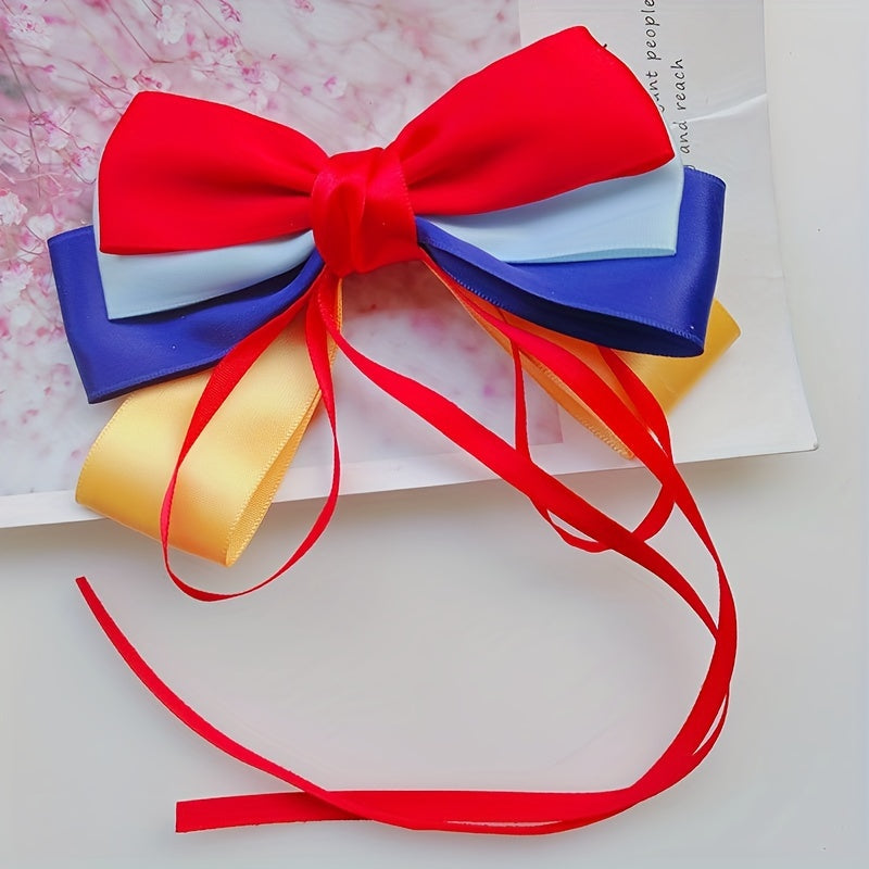 Snow Bow Knot Hairpin Strap Hairpin Clip for Little Girl