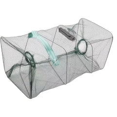 Foldable Fishing Bait Trap Catcher with Portable Cast Net 8.2x17.7 inches