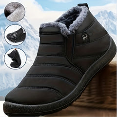 Women's Waterproof Medium Tube Snow Shoes Non-slip Warm Hiking Shoes