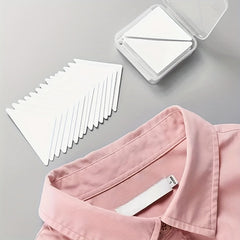 10pcs Self Adhesive Collar Styling Patches Shirt Collar Shape Support