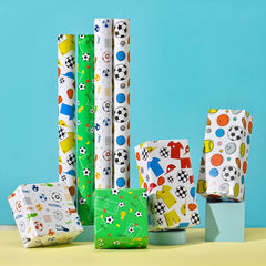 Colorful Cartoon Birthday Gift Wrapping Paper Roll