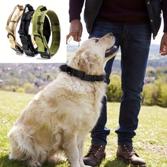Nylon Tactical Dog Training Collar for Large & Medium Dogs