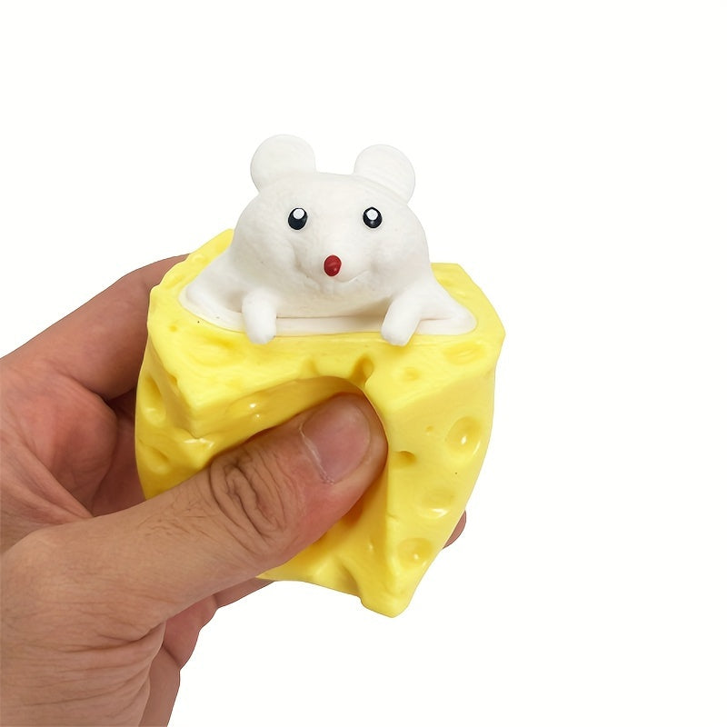 Creative Cheese Mouse Cup Pinch Squirrel Decompression Toy