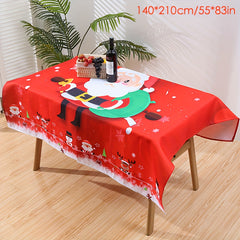 Christmas Table Decoration Waterproof Tablecloth & Chair Slipcover