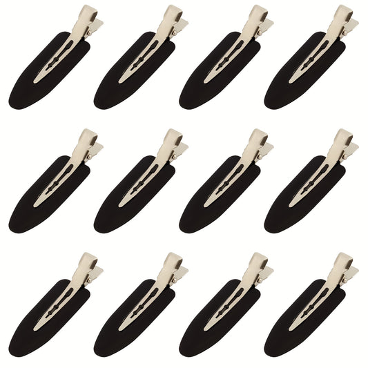 12pcs No Crease Hair Clip for Makeup Skincare Style Hair Clip Women Girls