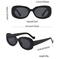 Small Oval Vintage Sunglasses 90's Style Round Sun Glasses