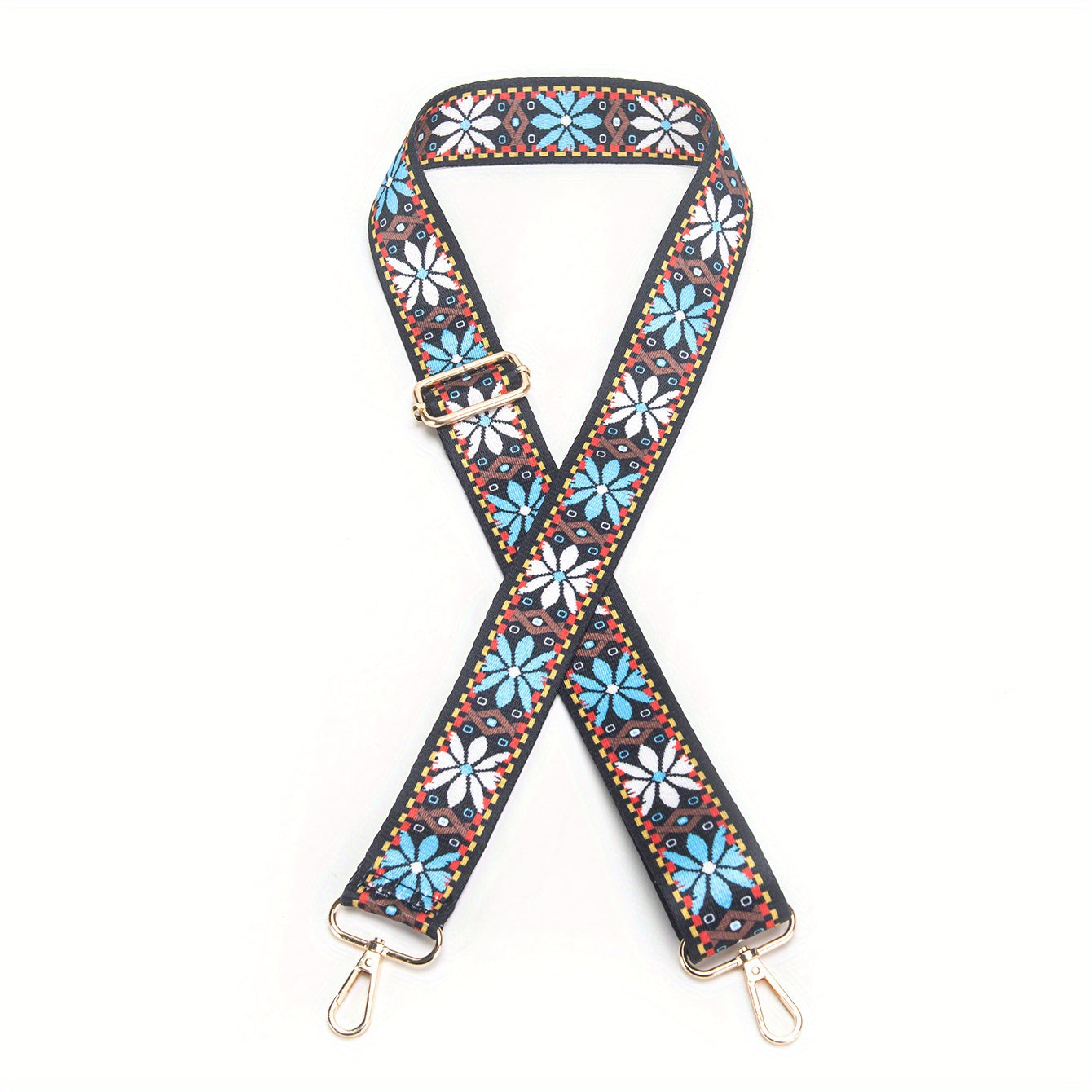 Boho Style Adjustable Bag Strap Print Replacement Belt Purse Shoulder Strap