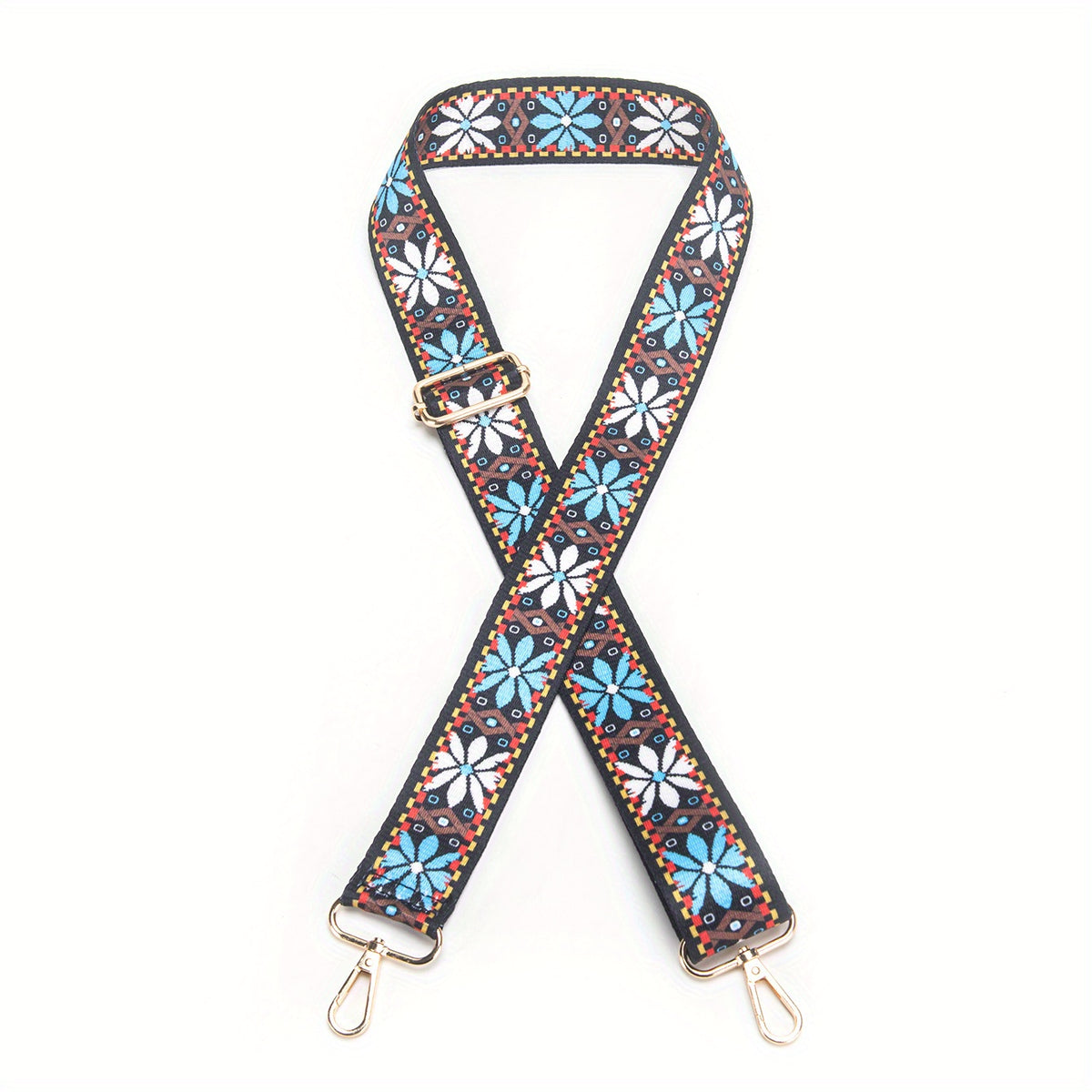Boho Style Adjustable Bag Strap Print Replacement Belt Purse Shoulder Strap