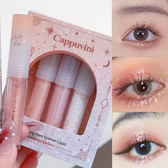 Liquid Eyeshadow Stick Glitter Pearly Finish Highlighter Golden Yellow