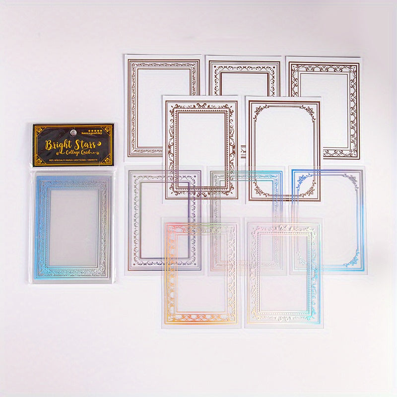 10pcs Scrapbooking Stamping Stickers DIY Decorative Backing Paper
