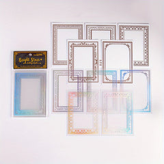 10pcs Scrapbooking Stamping Stickers DIY Decorative Backing Paper