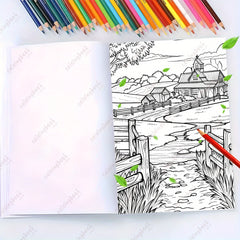 Peaceful Farm Coloring Book - Perfect Valentine's Gift - Ideal for Adults