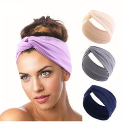 Women Headband Twist Stretch Turban Yoga Head Band Hair Accessories