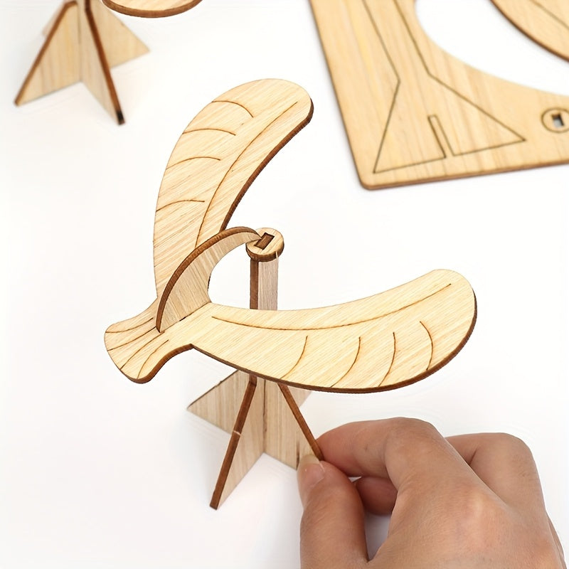 Wooden Balanced Bird Steam Experiment DIY Handcrafted Puzzle Kit