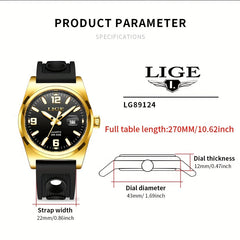 Women's Waterproof Luminous Date Wristwatch
