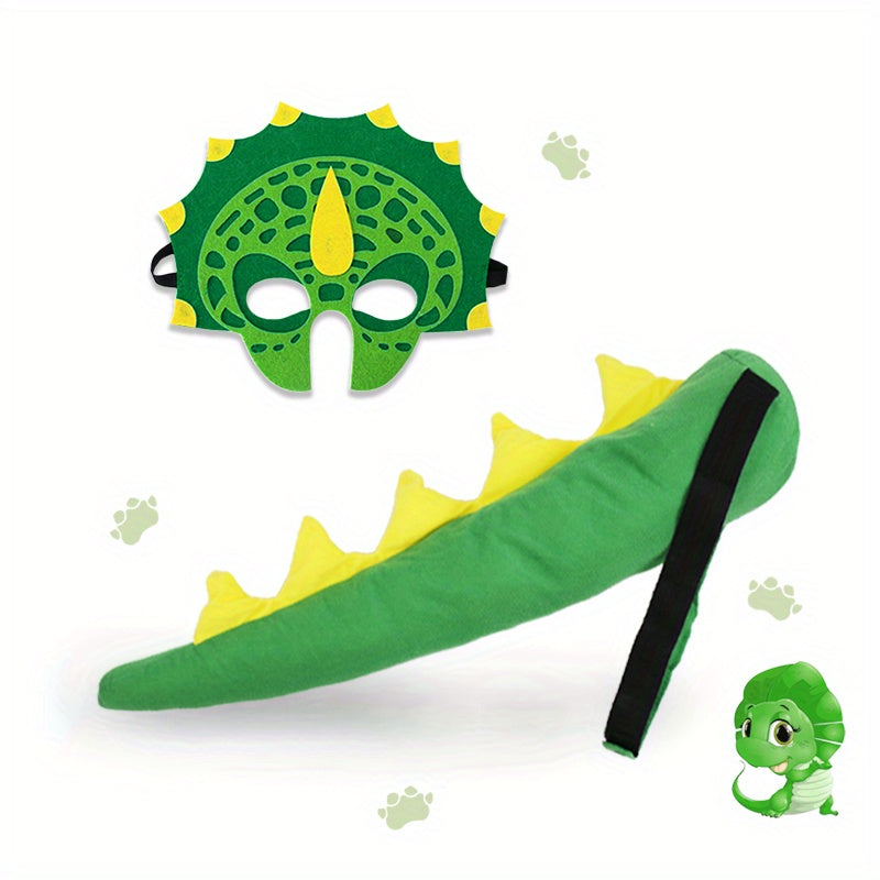 Kids Dino Tail Mask Set for Party Dress Up