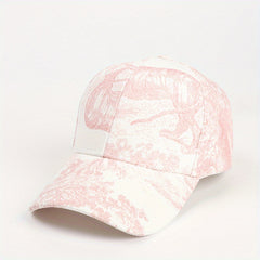 Mountain Water Painting Baseball Cap Men Women European American Curved Brim Pea
