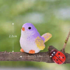 10pcs Bird Family Micro Landscape Series DIY Decoration