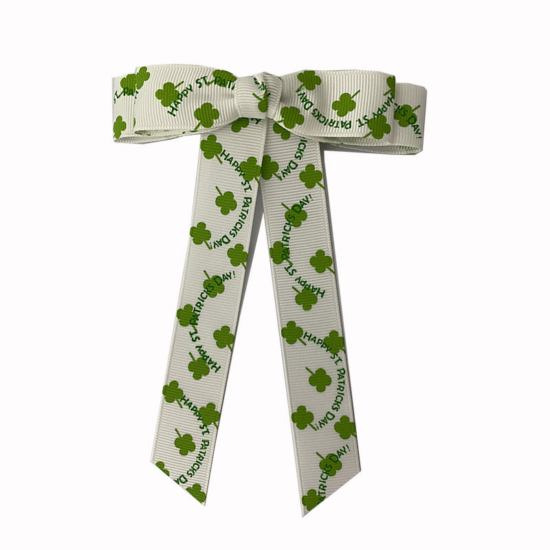 Lucky Clover Bow Tie Green Four Leaf Clover Collar Bow Tie