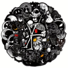 50pcs Waterproof Graffiti Stickers for Laptops Phones Suitcase