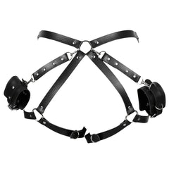 Punk Waist Harness Belt Leather Lingerie Leg Body Garter Gothic