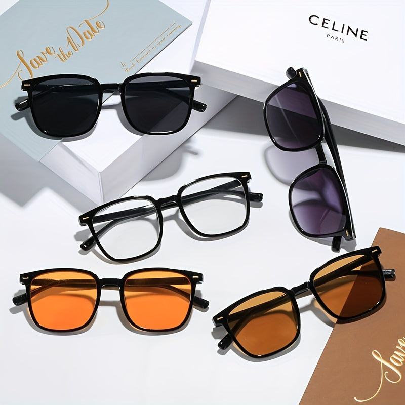 Square Frame Retro Style Men's Sunglasses