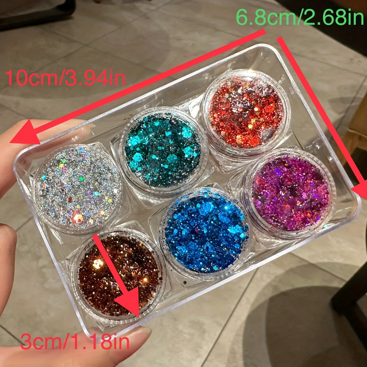 Colorful Glitter Powder Gel for Body and Face Makeup