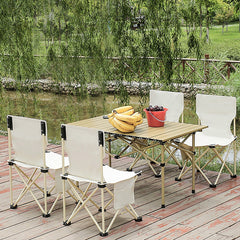 Portable Folding Stool 23 inch Heavy Duty Chair for Gaming Camping Hiking Beach
