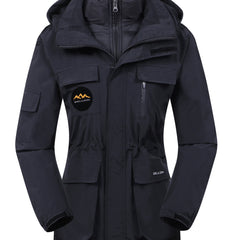 3 in 1 Outdoor Fleece Detachable Winter Jacket Women's Clothing