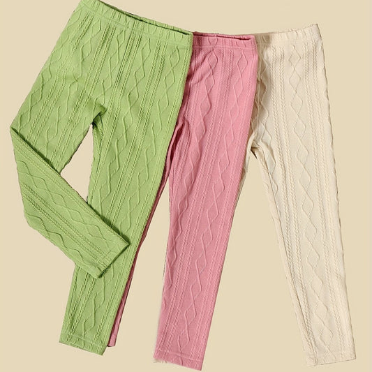 Girls' Knit Legging Pants Footless Tight Fit Pantyhose