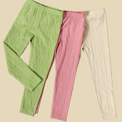 Girls' Knit Legging Pants Footless Tight Fit Pantyhose